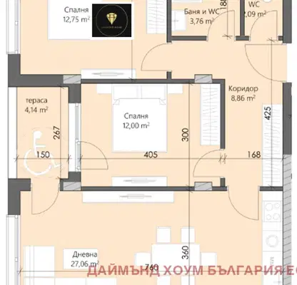 Снимка 2 — Тристаен апартамент в Пловдив, Кършияка