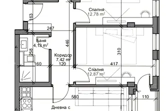 Тристаен апартамент в Пловдив, Кършияка