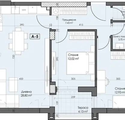 Снимка 2 — Тристаен апартамент в Пловдив, Кършияка