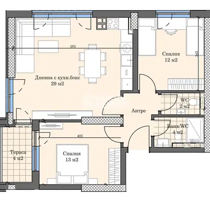 Photo 2 — 3-bedroom apartment in Plovdiv, Kyrshiyaka