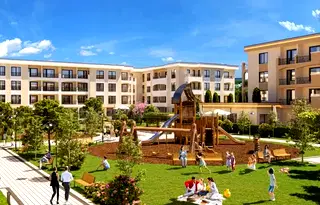 Тристаен апартамент с тераса в нов затворен комплекс в Кършияка, Пловдив