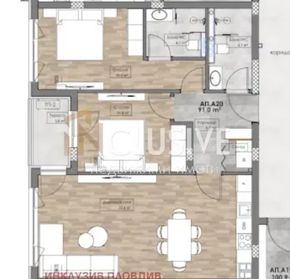 Photo 3 — 3-bedroom apartment in Plovdiv, Kyrshiyaka