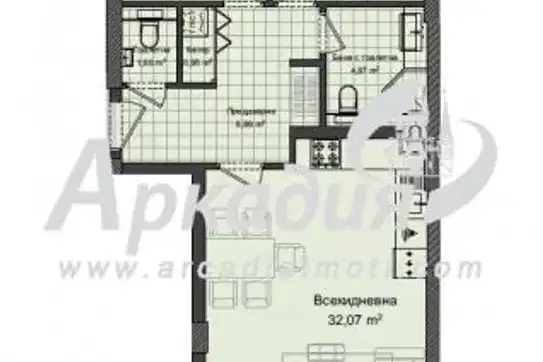 3-bedroom apartment in Plovdiv, Kyrshiyaka