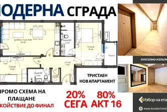 Тристаен апартамент в Пловдив, Кършияка