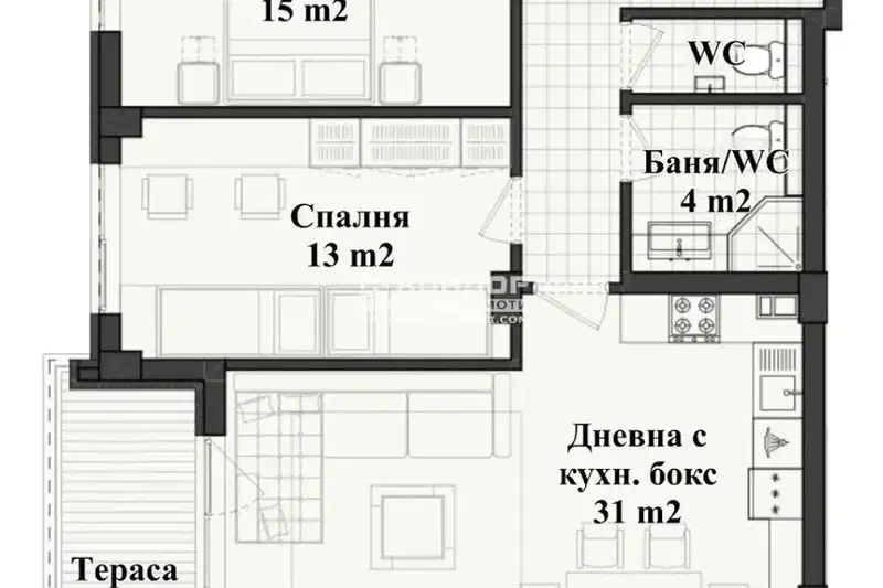 3-bedroom apartment in Plovdiv, Kyrshiyaka