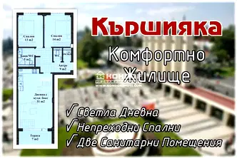 Тристаен апартамент в Пловдив, Кършияка