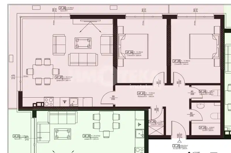 3-bedroom apartment in Plovdiv, Kyrshiyaka