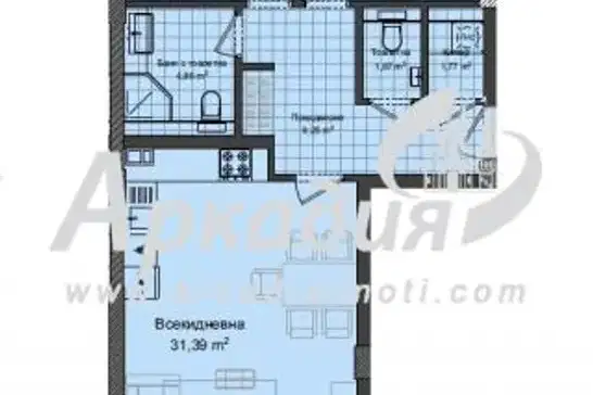 3-bedroom apartment in Plovdiv, Kyrshiyaka