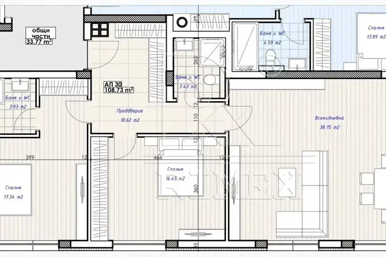 3-bedroom apartment in Plovdiv, Kyrshiyaka