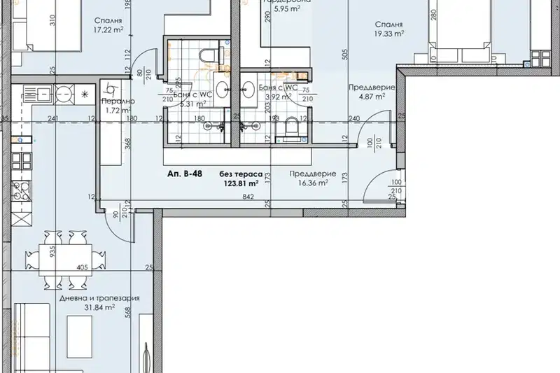 3-bedroom apartment in Plovdiv, Kyrshiyaka