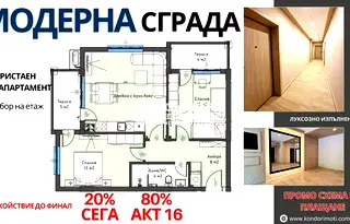 Тристаен апартамент в Пловдив, Кършияка