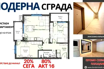 Тристаен апартамент в Пловдив, Кършияка