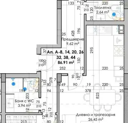 Снимка 3 — Тристаен апартамент в Пловдив, Кючук Париж