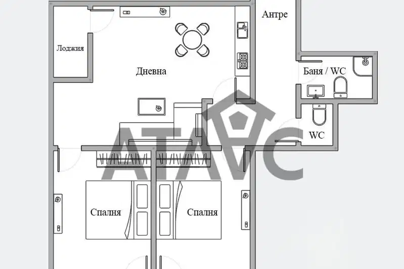 3-bedroom apartment in Plovdiv, Kyuchuk Parij