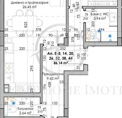 Снимка 3 — Тристаен апартамент в Пловдив, Кючук Париж