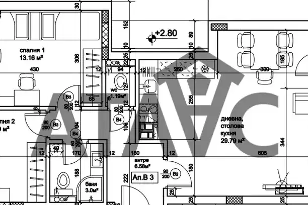 3-bedroom apartment in Plovdiv, Kyuchuk Parij