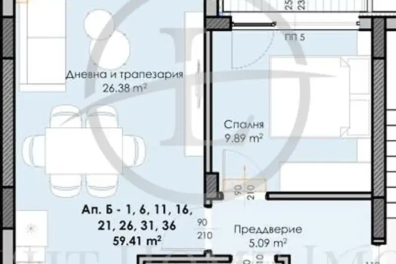3-bedroom apartment in Plovdiv, Kyuchuk Parij
