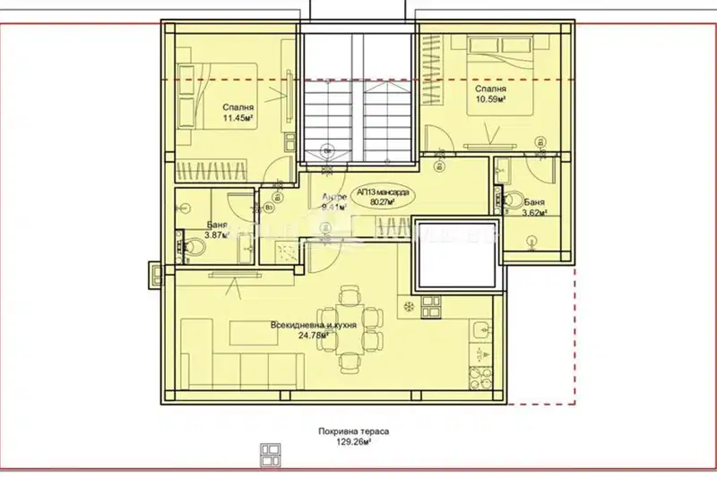 3-bedroom apartment in Plovdiv, Kyuchuk Parij