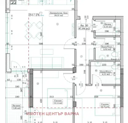 Снимка 3 — Тристаен апартамент във Варна, Левски 1