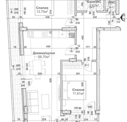 Photo 2 — 3-bedroom apartment in Varna, Levski 1