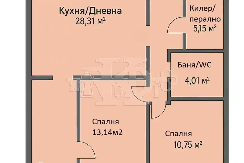 3-bedroom apartment in Varna, Levski 2