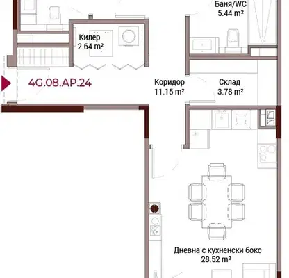 Снимка 4 — Тристаен апартамент в София, Лозенец