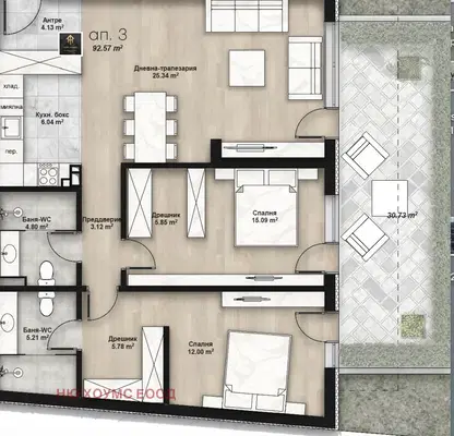 Photo 5 — 3-bedroom apartment in Sofia, Lyulin 2