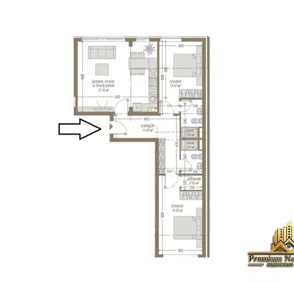 Photo 2 — 3-bedroom apartment in Sofiya, Lyulin 4