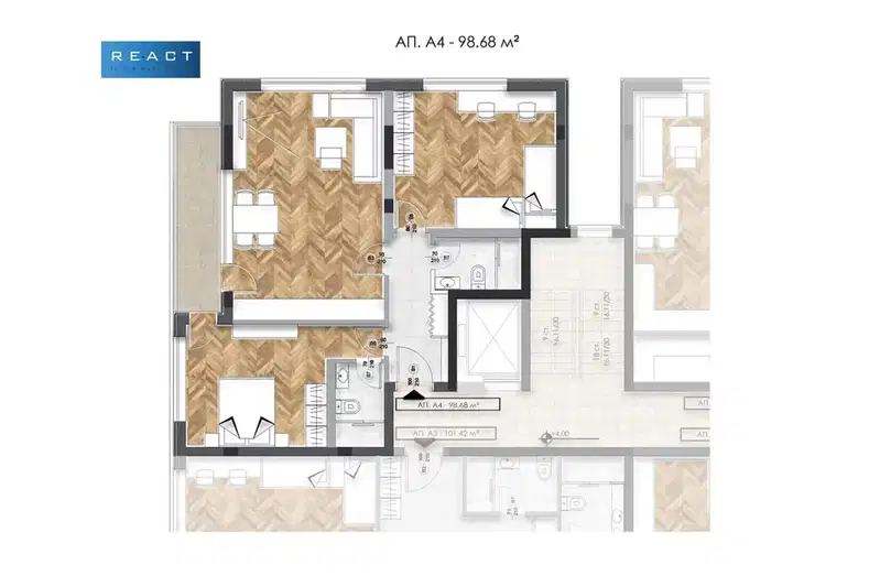3-bedroom apartment in Sofiya, Lyulin 6