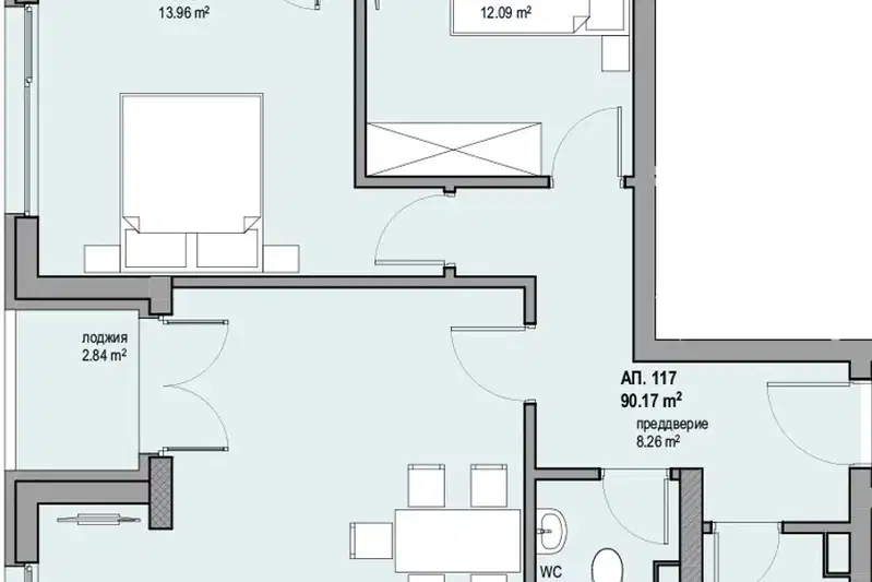 3-bedroom apartment in Sofiya, Lyulin 8