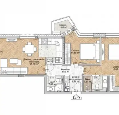 Photo 2 — 3-bedroom apartment in Sofiya, Lyulin 8