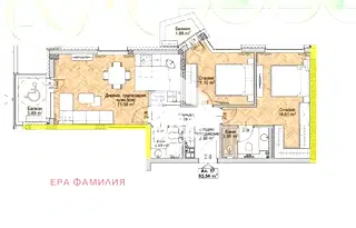 Тристаен апартамент в София, Люлин 8