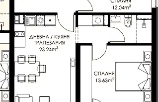 Тристаен апартамент в София, Люлин 9