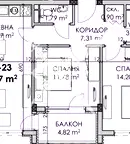 Тристаен апартамент в Бургас, Мадика