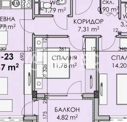 Снимка 3 — Тристаен апартамент в Бургас, Мадика