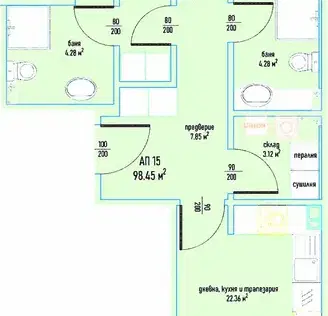 Photo 3 — 3-bedroom apartment in Sofiya, Malinova Dolina