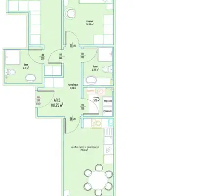 Photo 5 — 3-bedroom apartment in Sofiya, Malinova Dolina