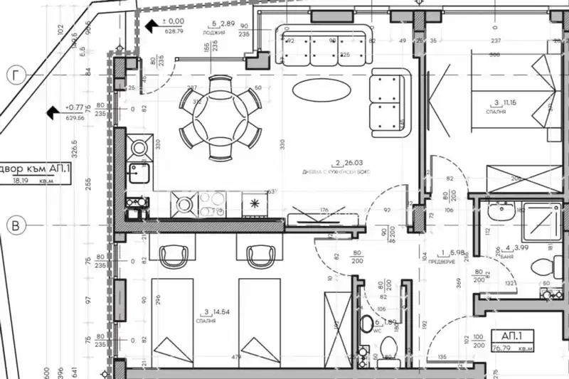 3-bedroom apartment in Sofiya, Malinova Dolina