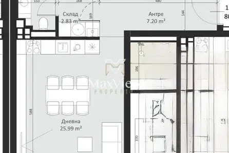 Тристаен апартамент в София, Малинова долина