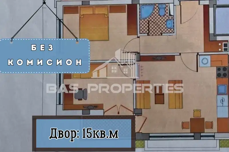 3-bedroom apartment in Sofiya, Malinova Dolina