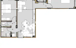 Тристаен апартамент с климатизация в Малинова долина, София