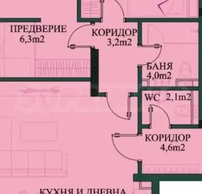 Снимка 4 — Тристаен апартамент в София, Манастирски ливади
