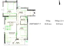 Тристаен апартамент в Бургас, Меден рудник - зона Г