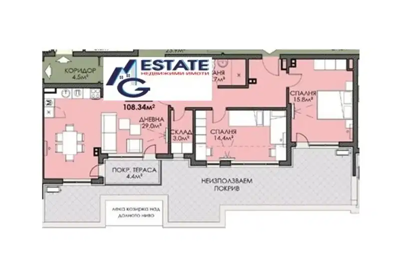3-bedroom apartment in Burgas, Meden Rudnik - Zona V