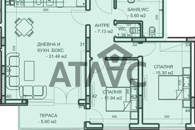 3-bedroom apartment in Plovdiv, Mladejki Hylm