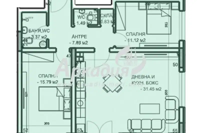 3-bedroom apartment in Plovdiv, Mladejki Hylm