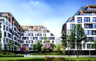 Тристаен апартамент с гледка към Синята църква в Royal Garden 3, Пловдив