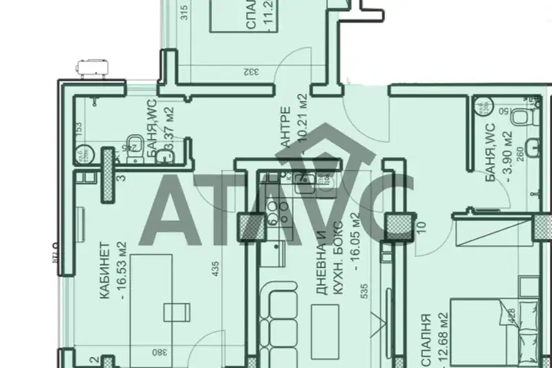 3-bedroom apartment in Plovdiv, Mladejki Hylm