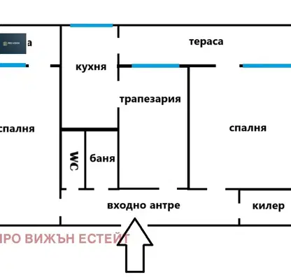 Снимка 2 — Тристаен апартамент във Варна, Младост 1