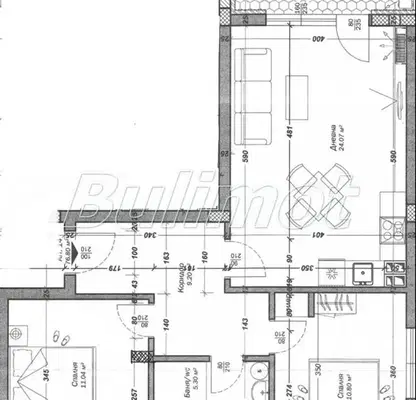 Снимка 2 — Тристаен апартамент в Младост 1, Варна, ново строителство